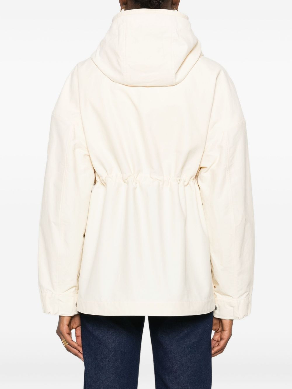 turtleneck parka coat - 4