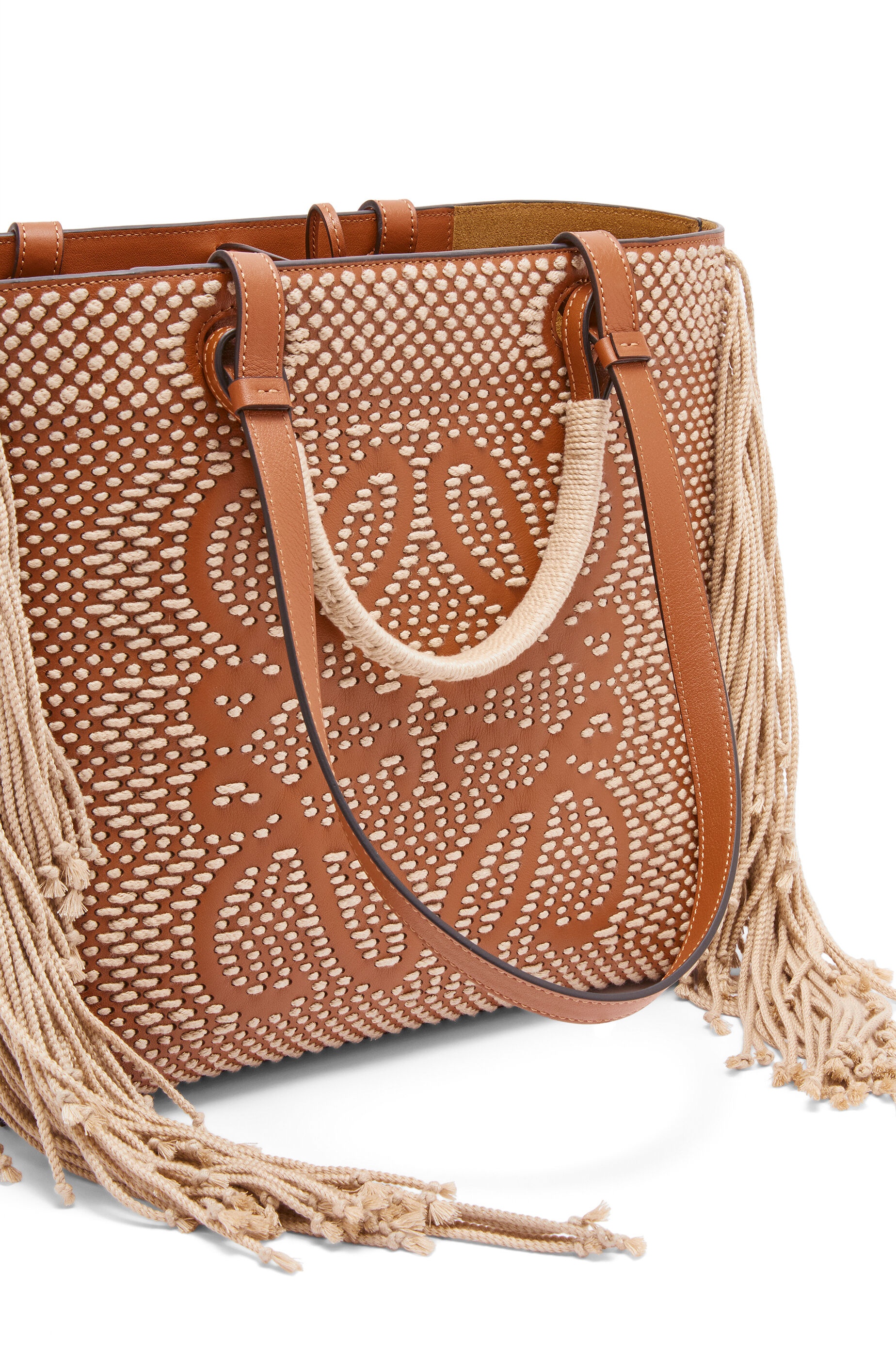 Anagram Tote in cord and classic calfskin - 6
