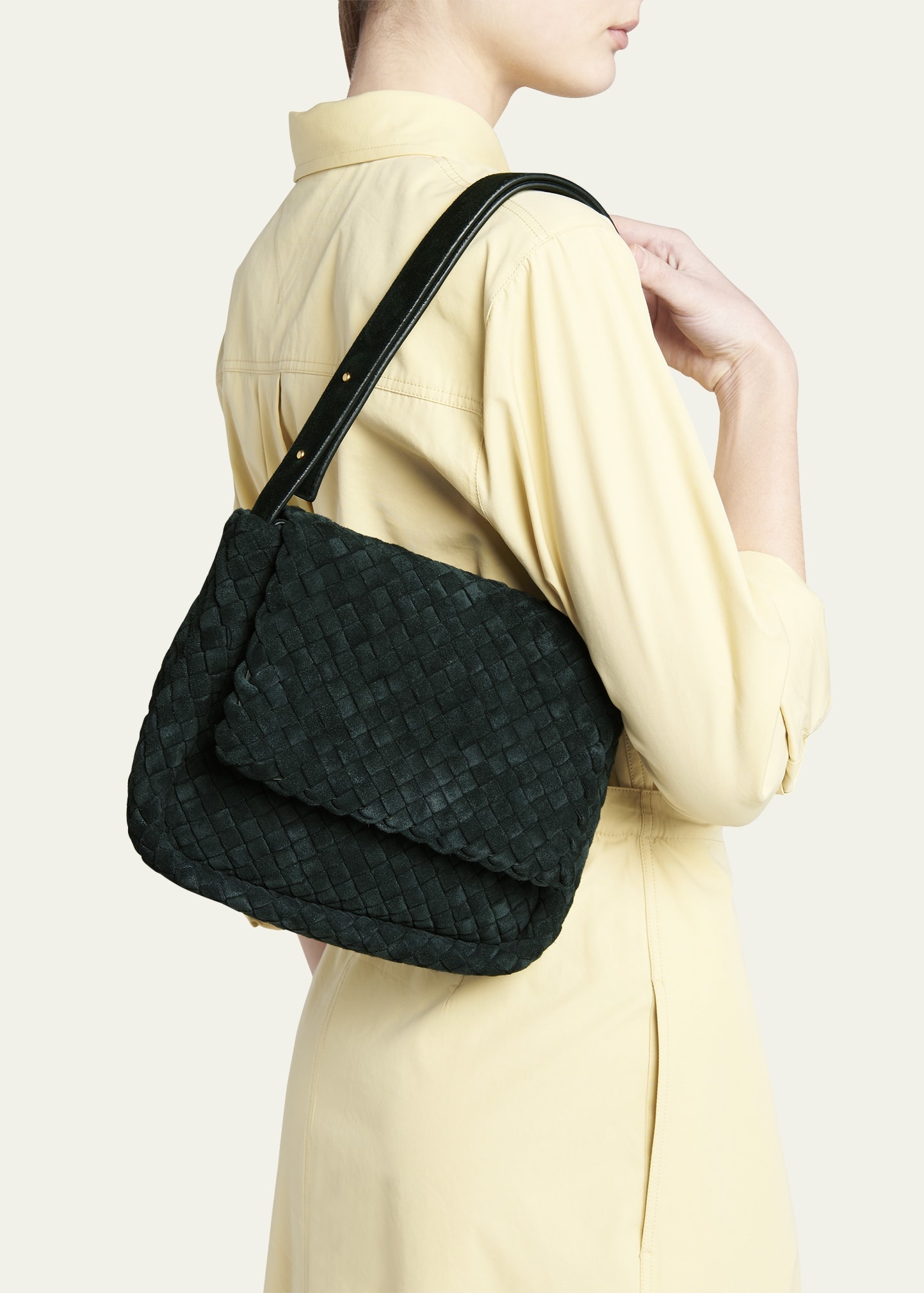 Cobble Small Intrecciato Shoulder Bag - 2