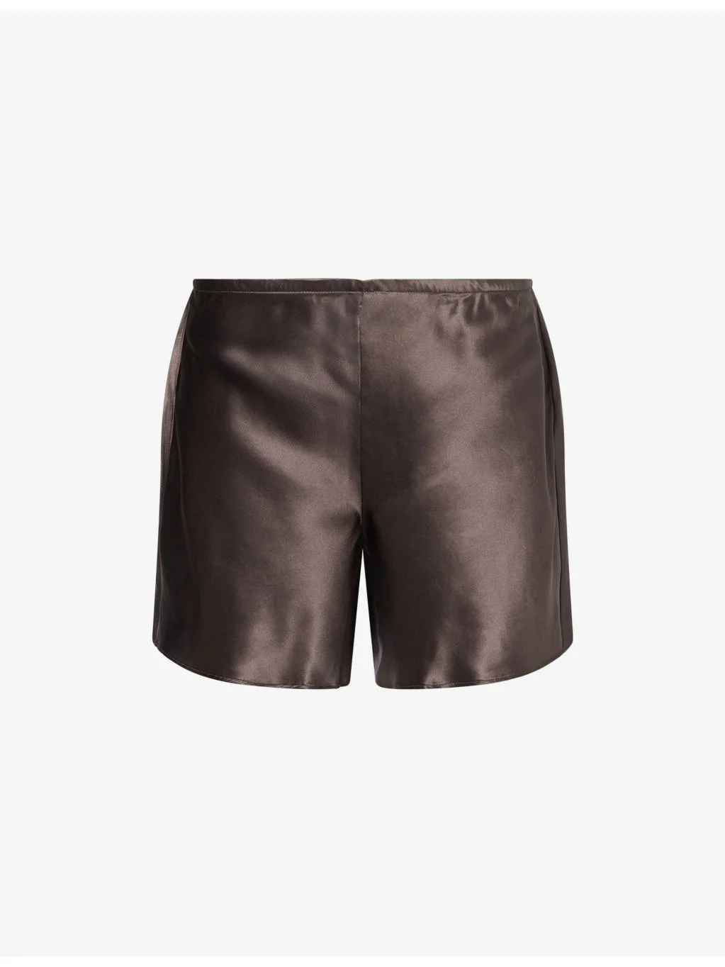 Gale Mid-Rise Silk Shorts - 1