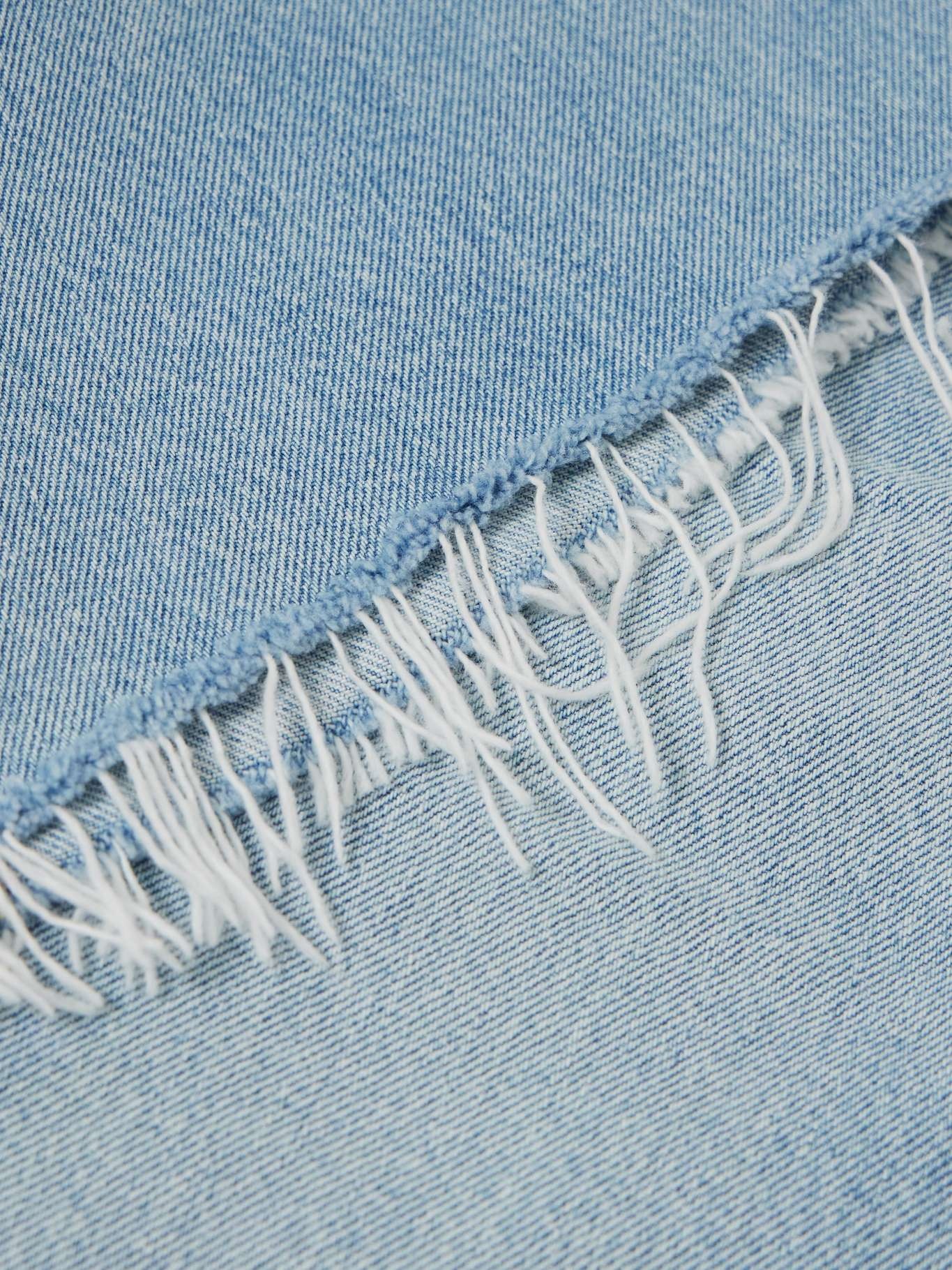 Ayla frayed denim shorts Light denim - 5