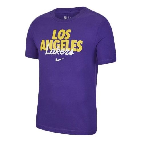 Nike Los Angeles Lakers DNA Dri-FIT NBA Short Sleeve Purple CK8959-547 - 1