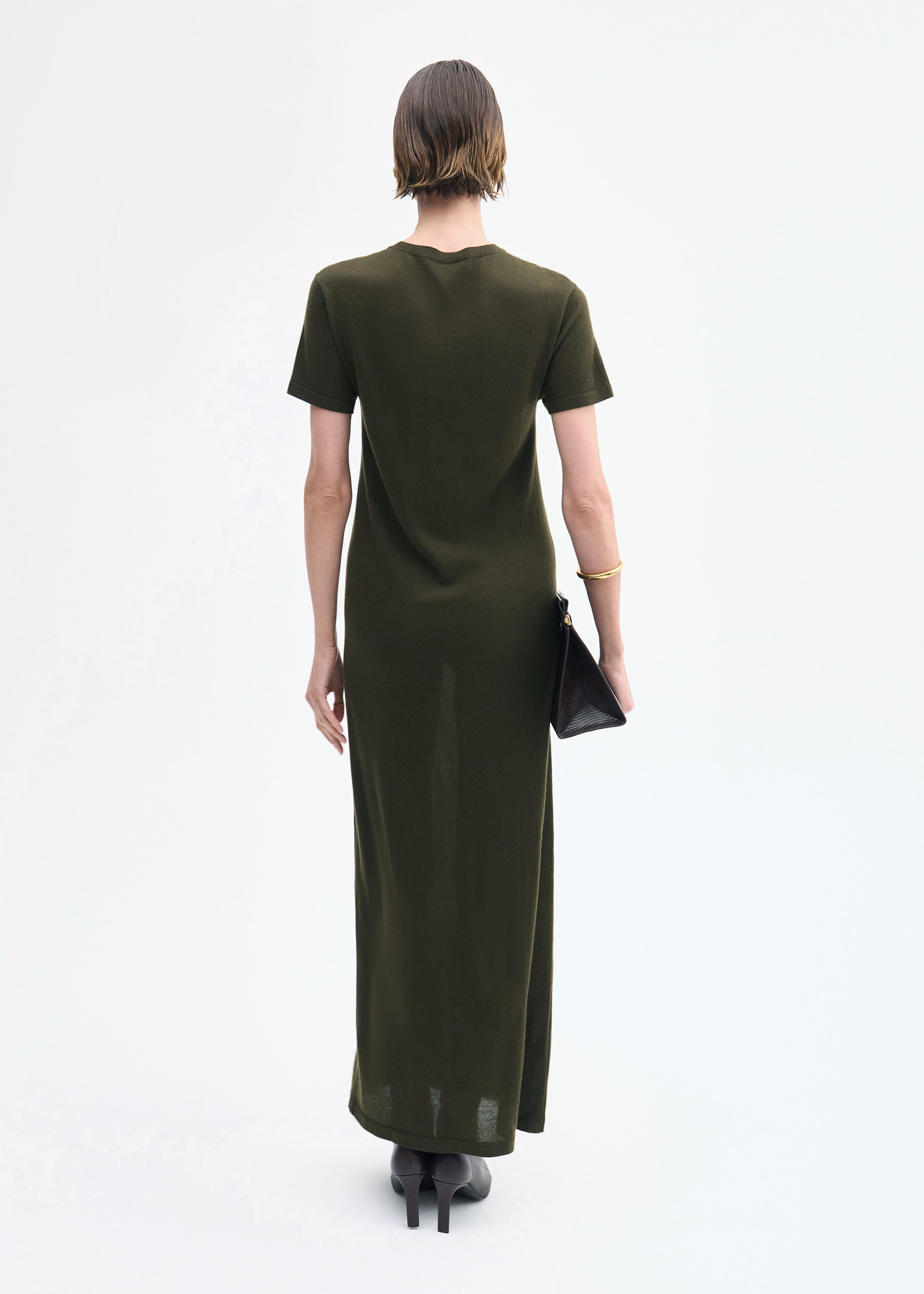 T-Shirt Dress in Fine Cashmere - 3