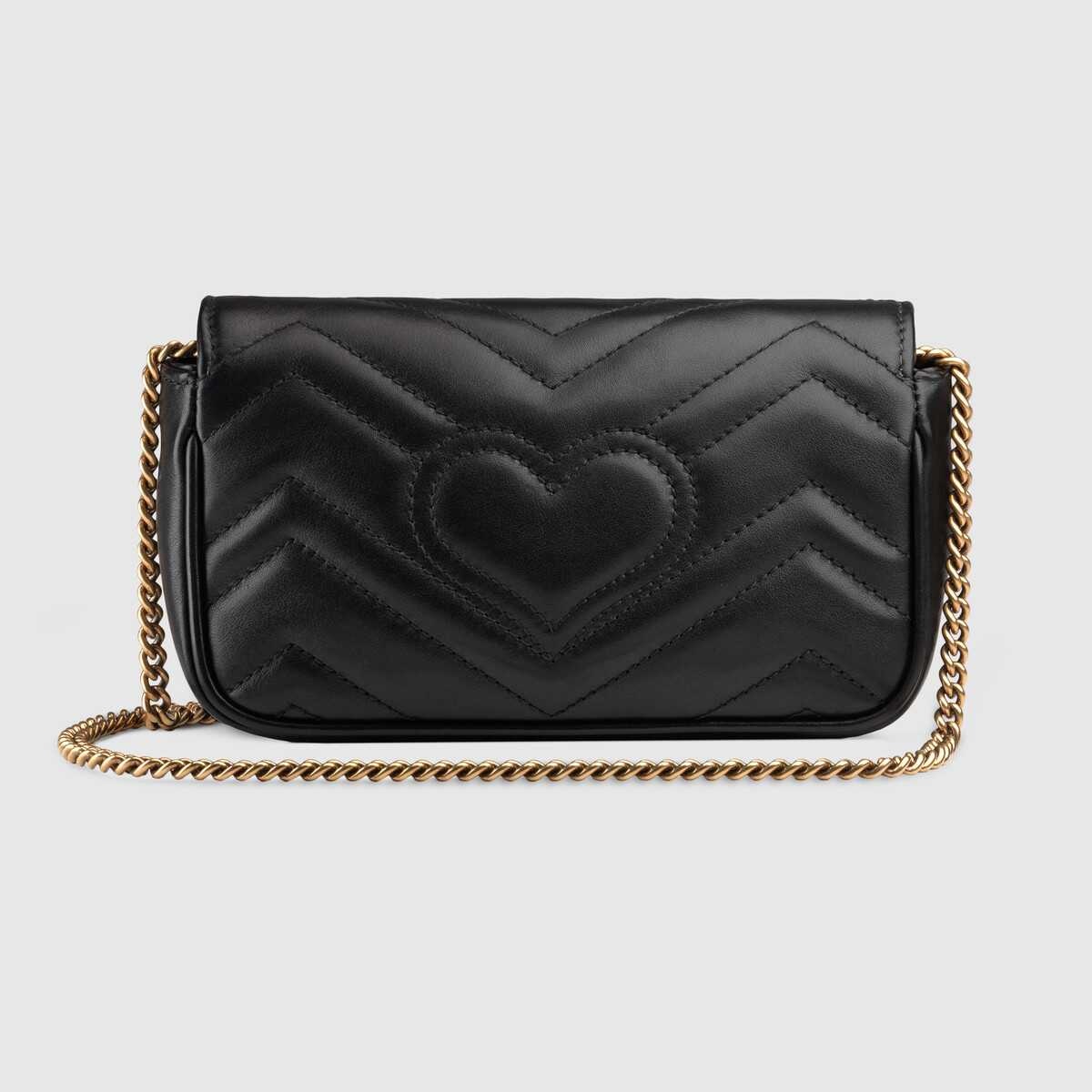 GG Marmont matelassé leather super mini bag - 3