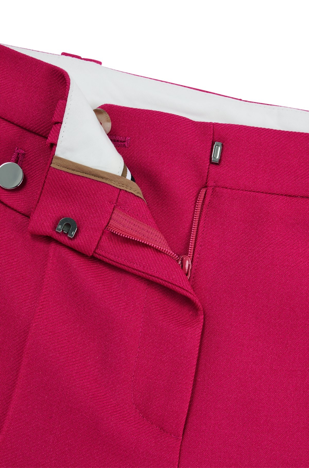 SLIM-FIT TROUSERS IN VIRGIN-WOOL TWILL - 6