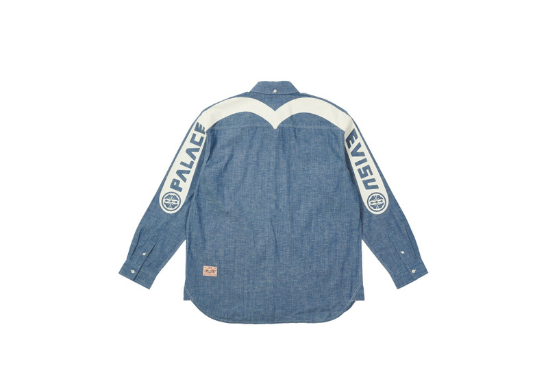 PALACE PALACE EVISU CLASSIC DAICOCK DENIM SHIRT MULTI outlook