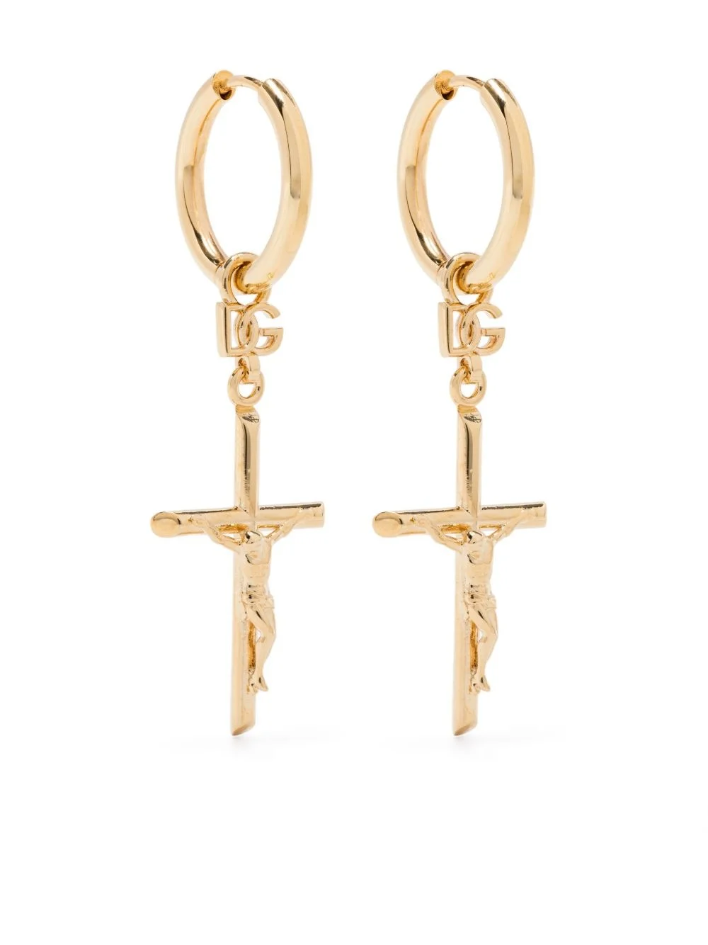 cross-pendant earrings - 1