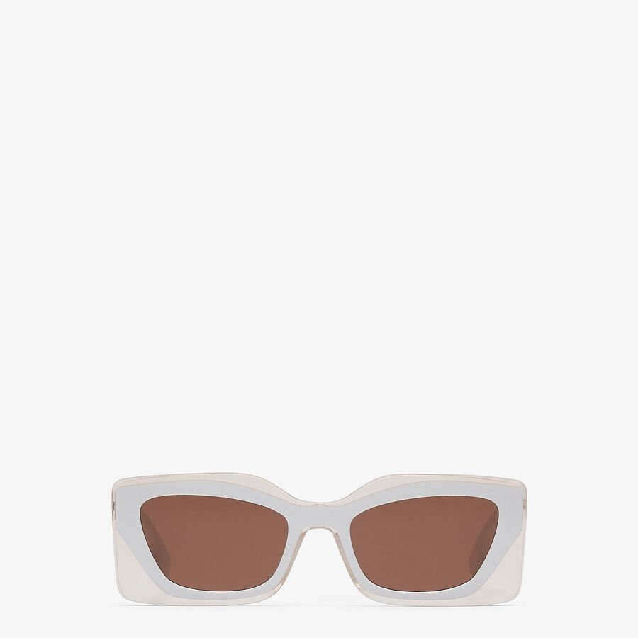 White acetate sunglasses - 1