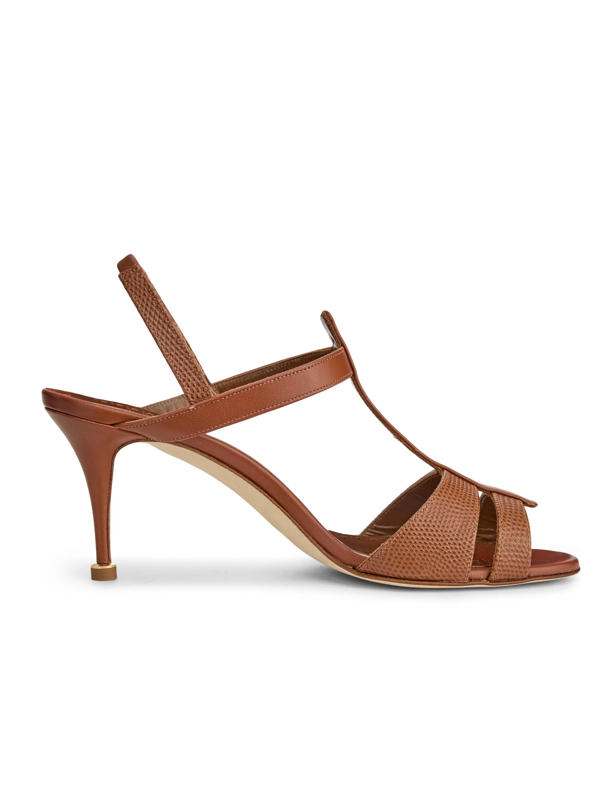 Women's Retauxlo Leather Stiletto Sandals - Medium Brown - 1