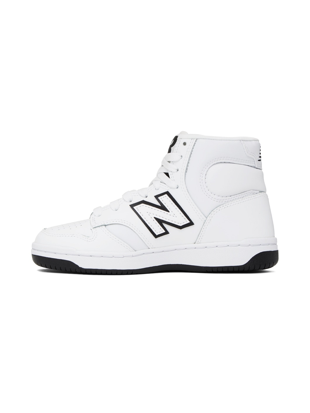 White & Black 480 High Sneakers - 3