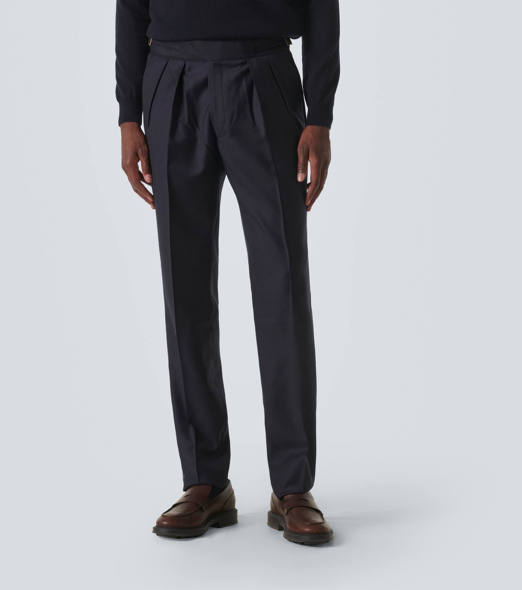 Manny virgin wool straight pants - 3