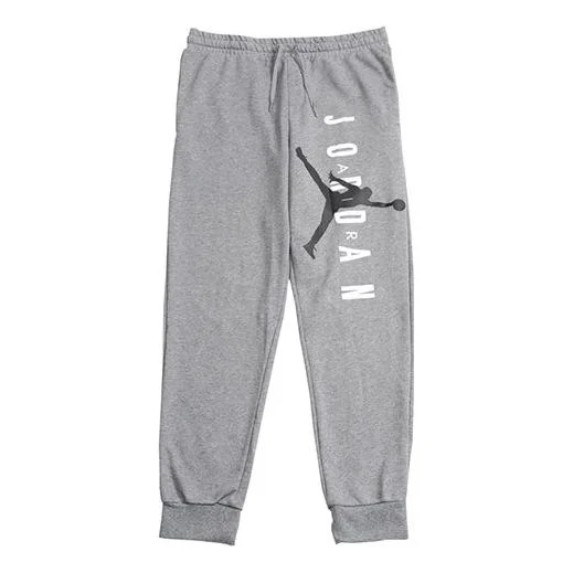 Air Jordan Knit Basketball Athleisure Casual Sports Long Pants Gray AR0032-091 - 1