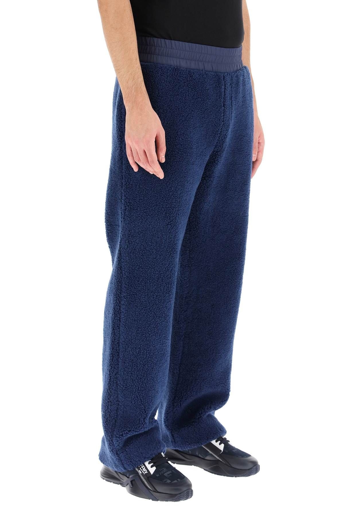 WOOL SILK TEDDY TROUSERS - 3