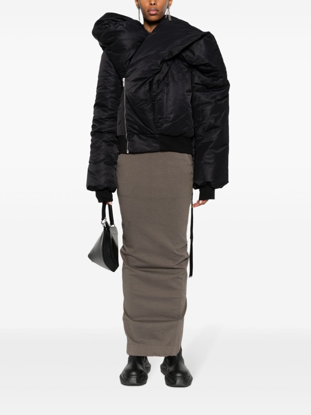 Doll asymmetric padded bomber jacket - 2