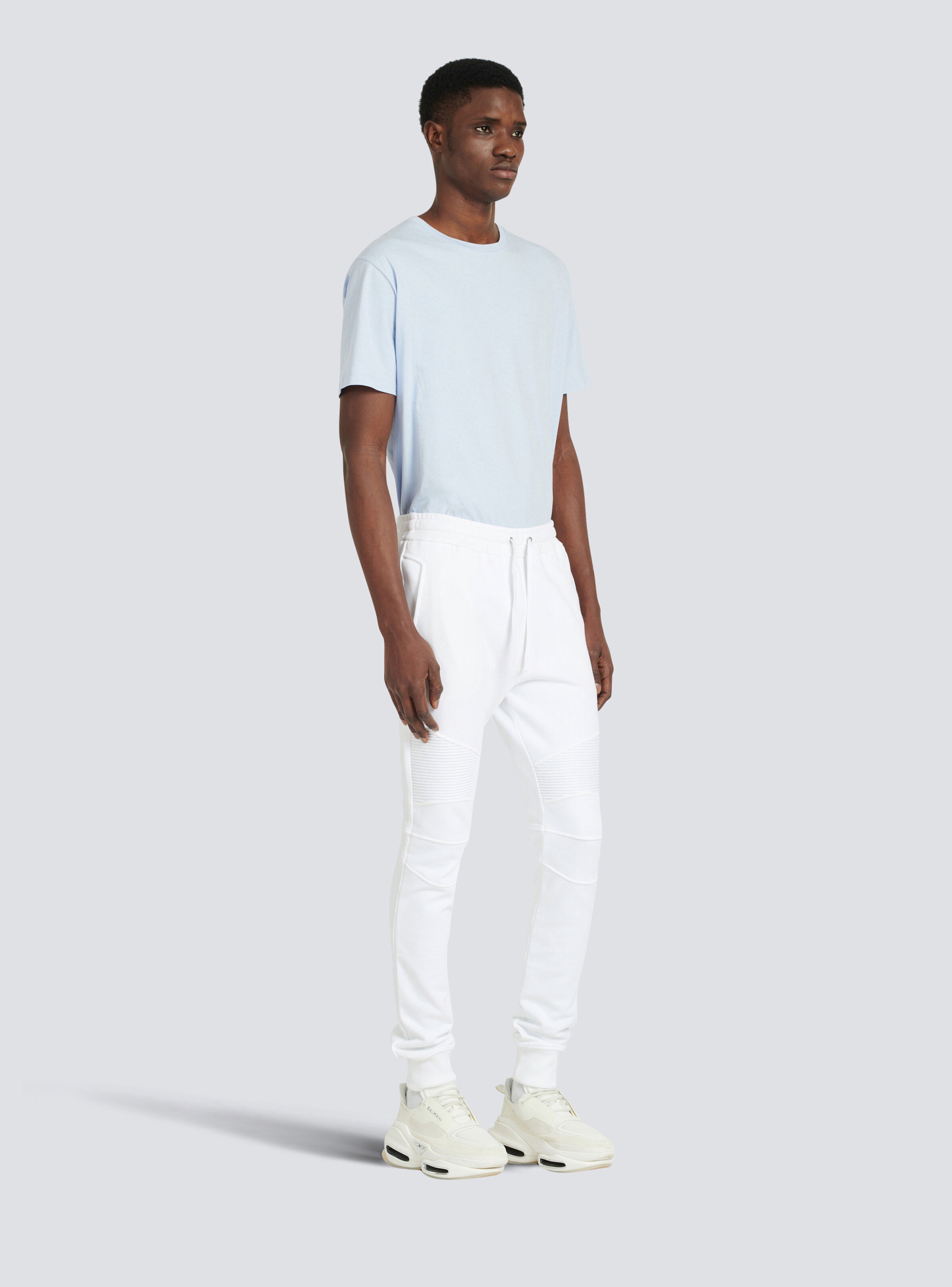 Cotton sweatpants with Balmain Paris logo - 3