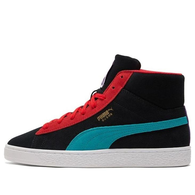 PUMA Suede Mid 21 '블랙 바이러스 그린 레드' 380205-10 - 1