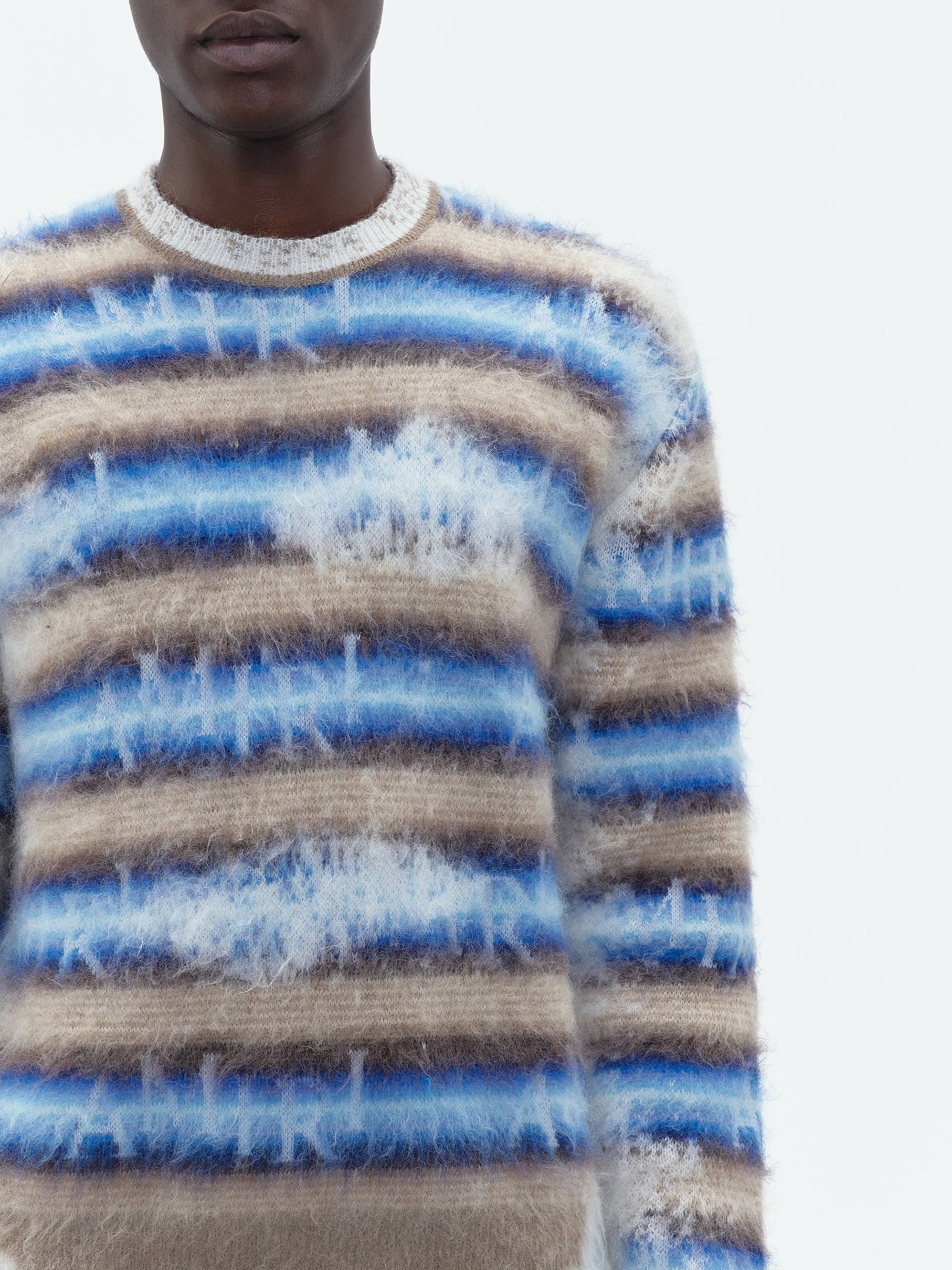 AMIRI STAGGERED STRIPED CREW - 6