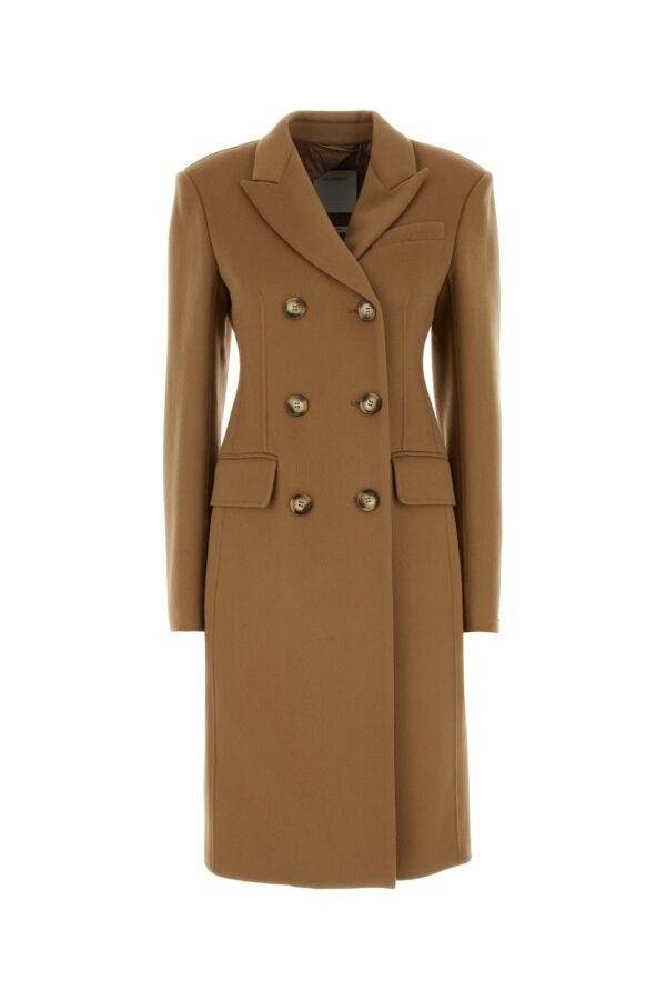 Camel wool Morgana coat - 1