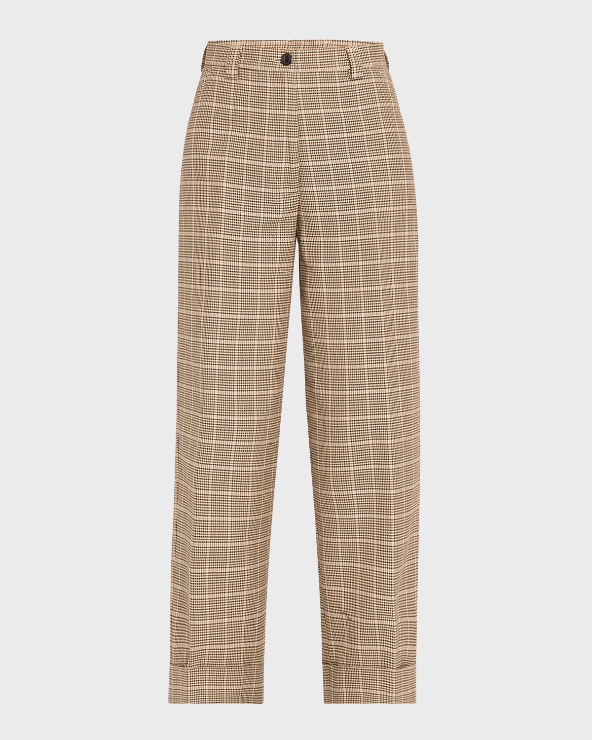 Pakora Houndstooth Wide Leg Pants - 1