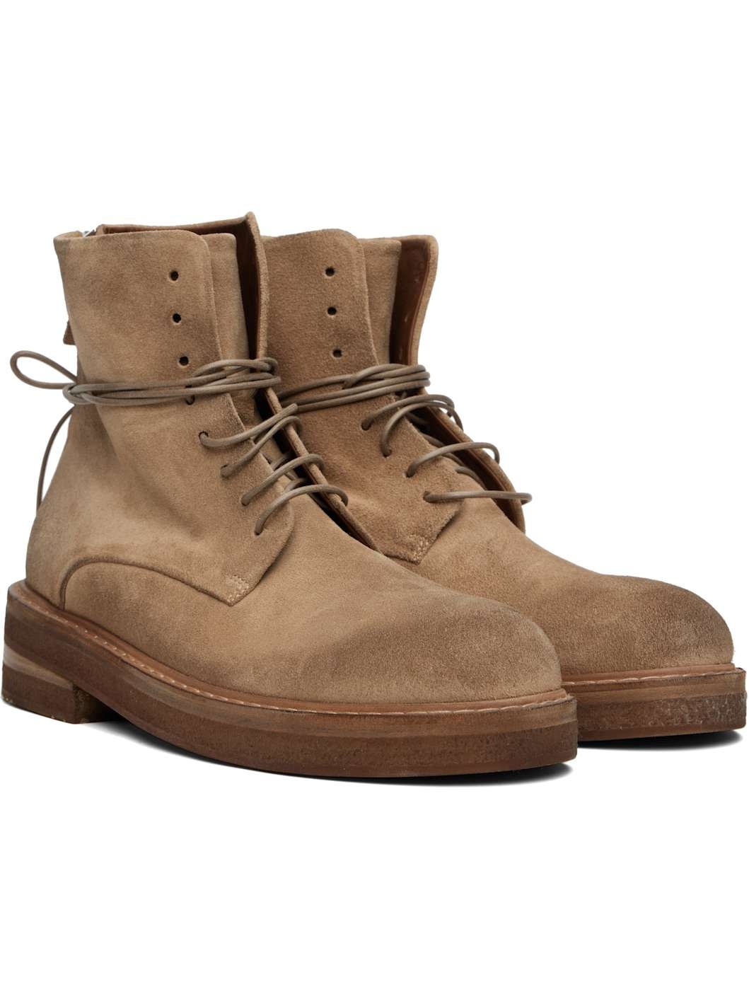 Tan Parrucca Combat Boots - 4