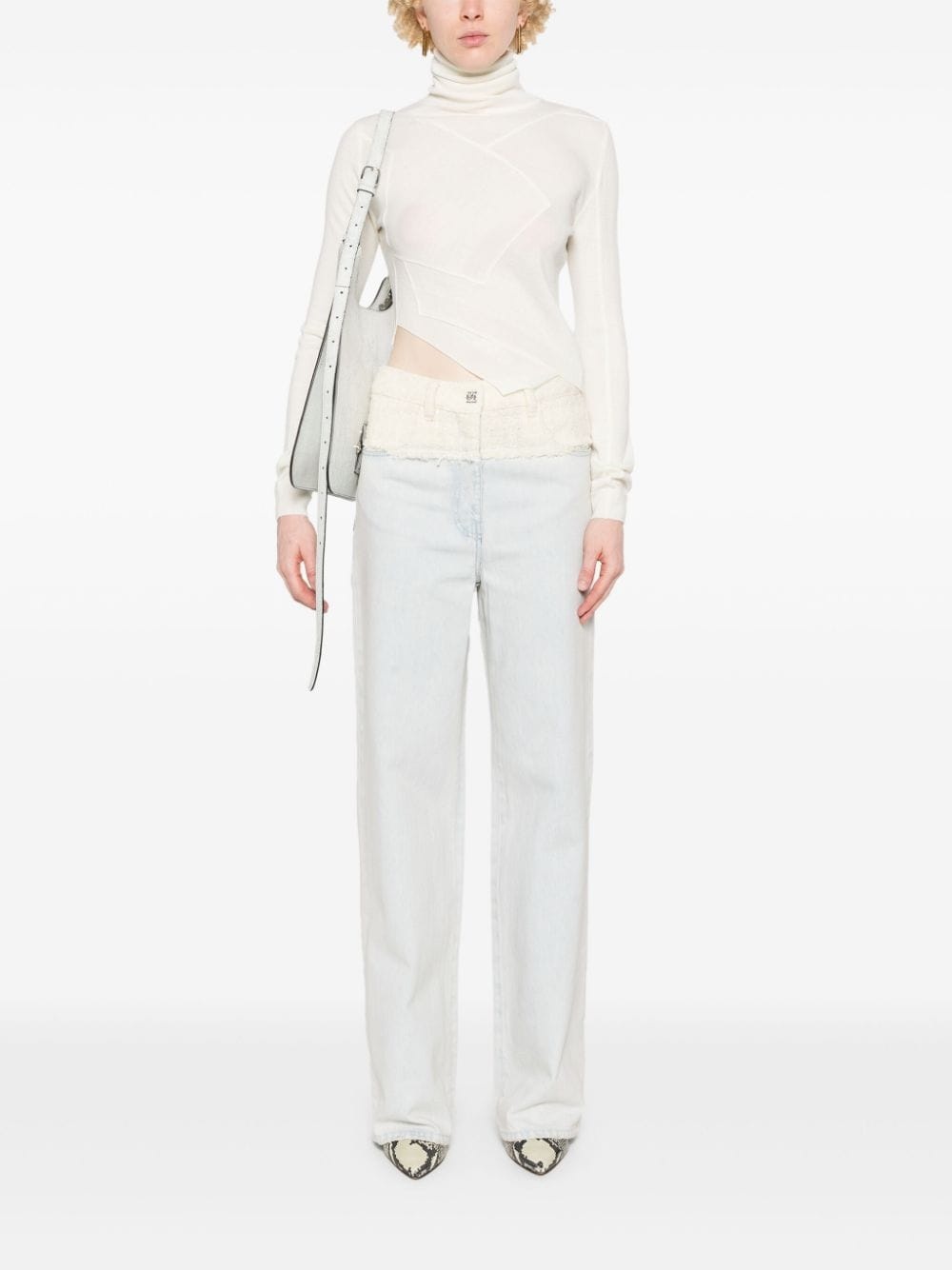 single-stitch logo sweater - 2