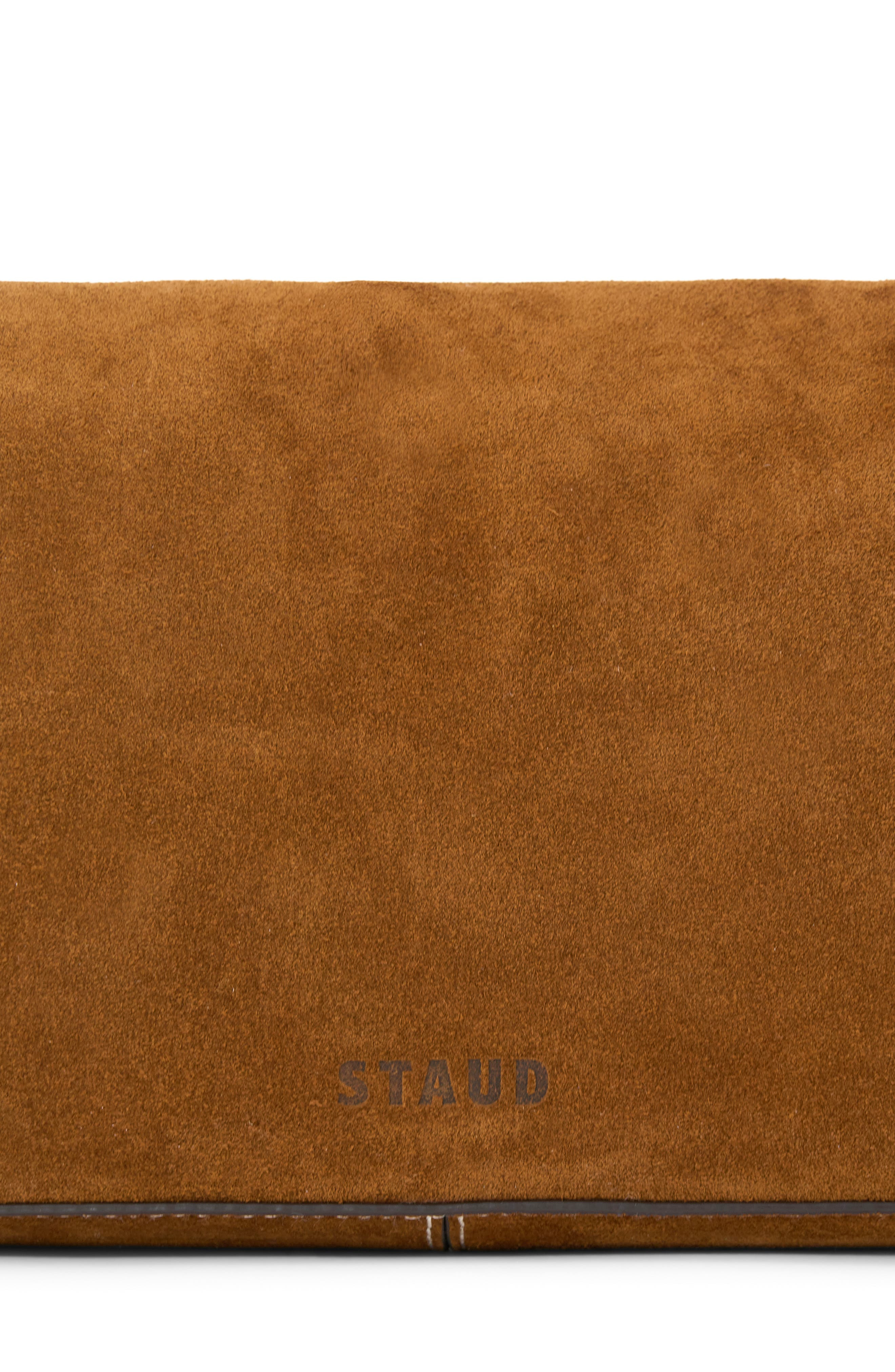 STAUD Harlow Suede Shoulder Bag in Tan at Nordstrom - 4