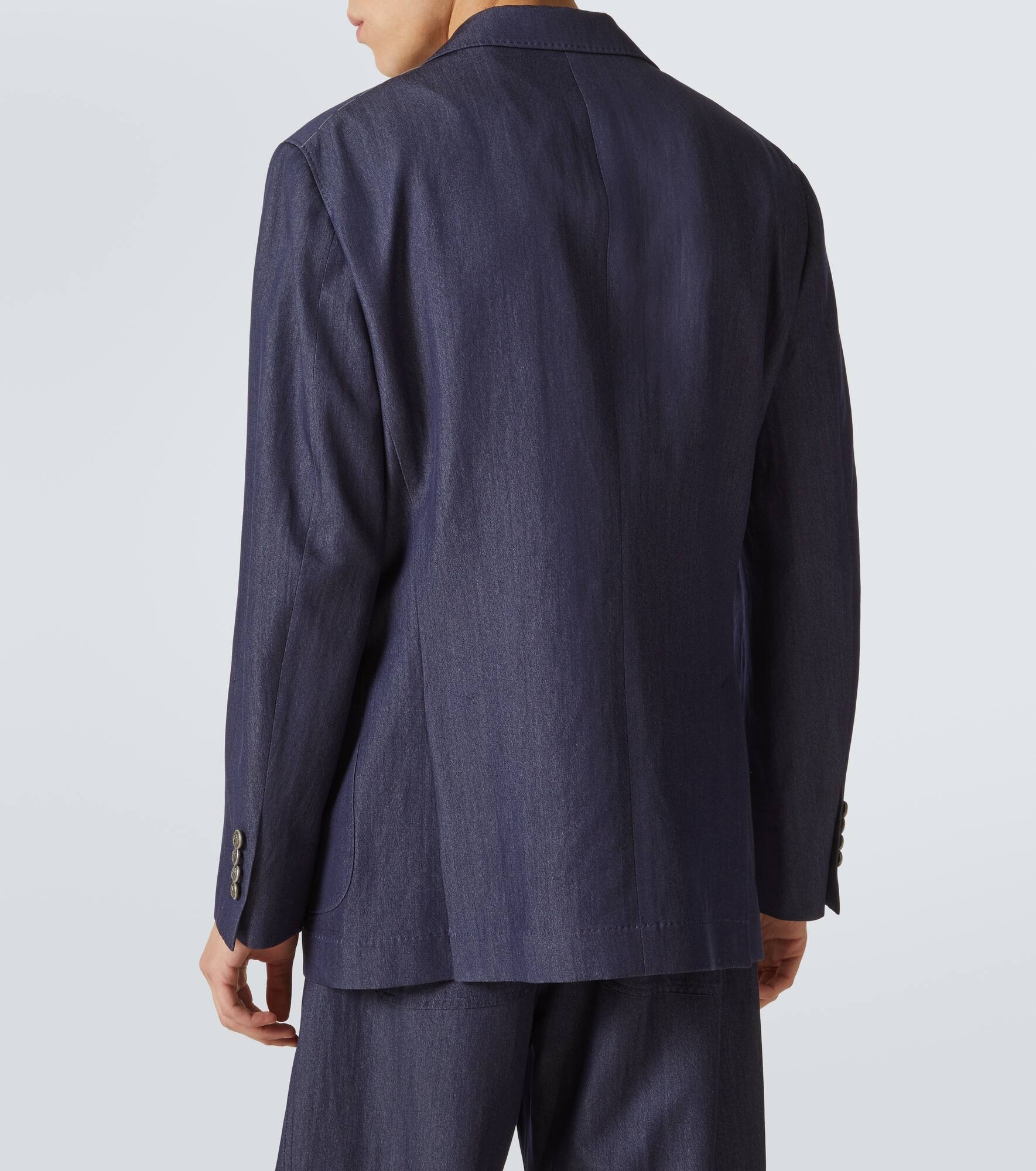 Wool, hemp, and silk suit jacket - 4
