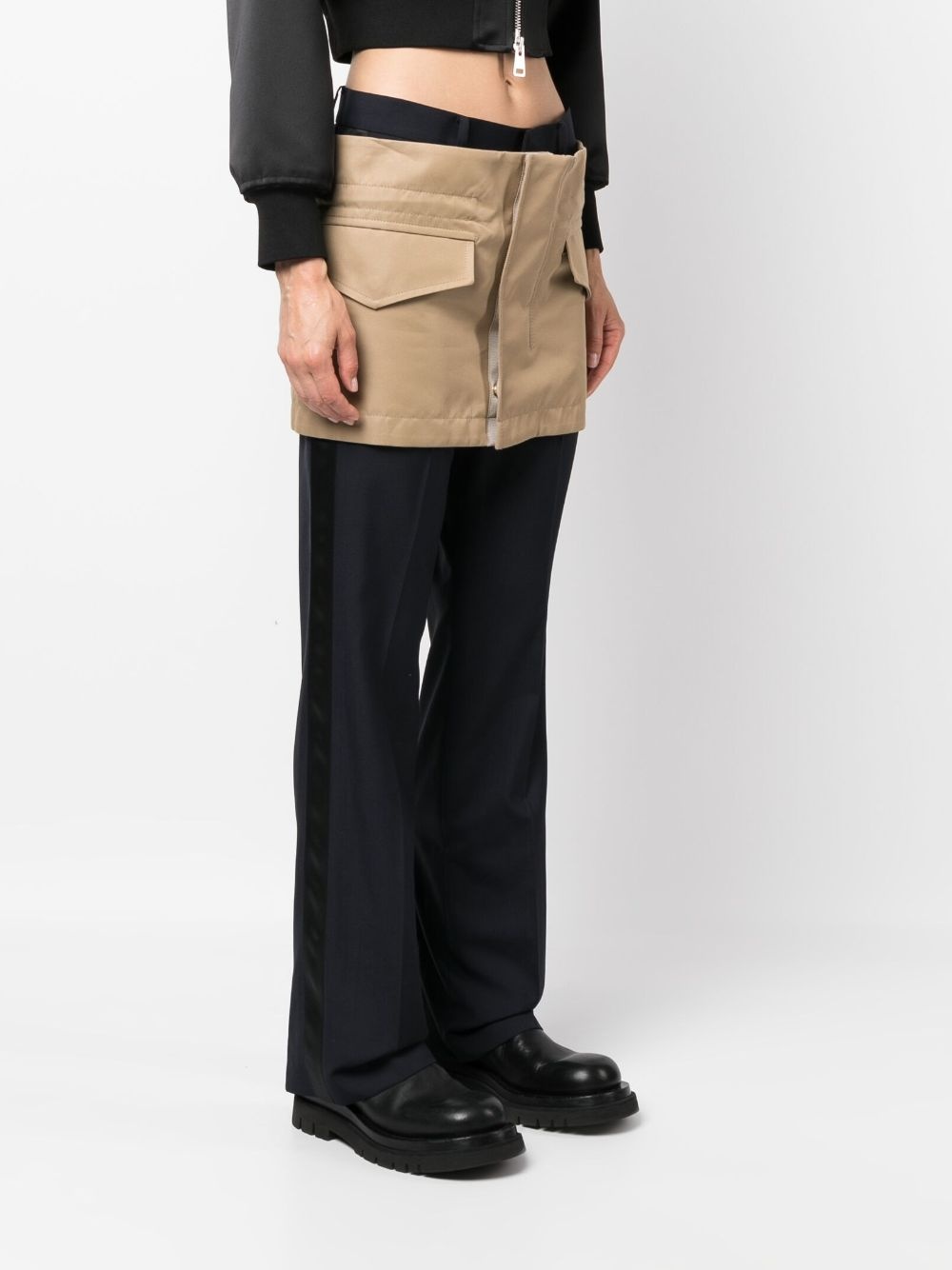 low-rise skirt trousers - 3
