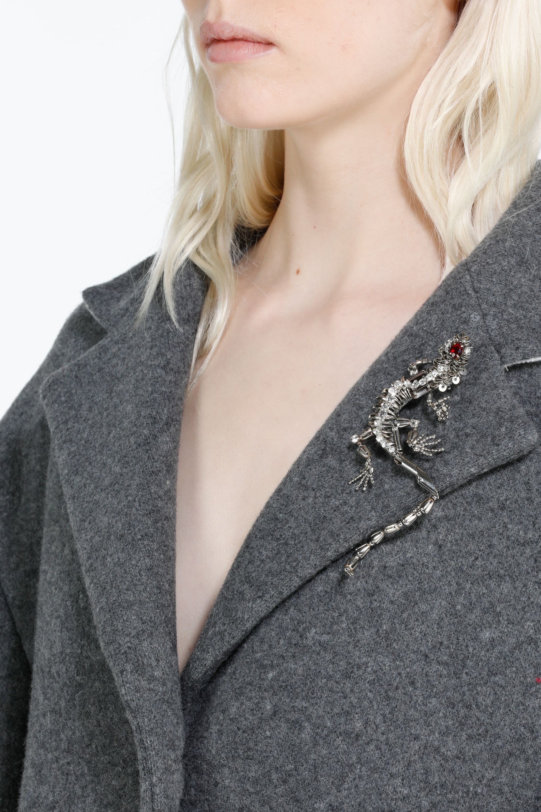 CRYSTAL-EMBELLISHED LIZARD BROOCH - 3