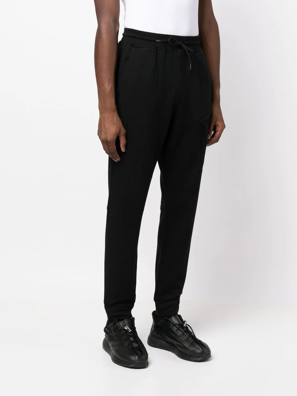 cotton logo-embroidered track-pants - 3