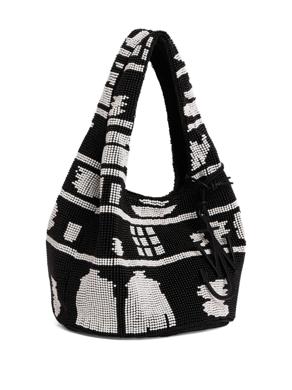 beaded-pattern shoulder bag - 3