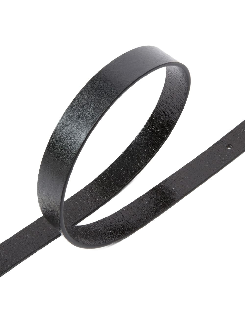 buckle leather belt - 4