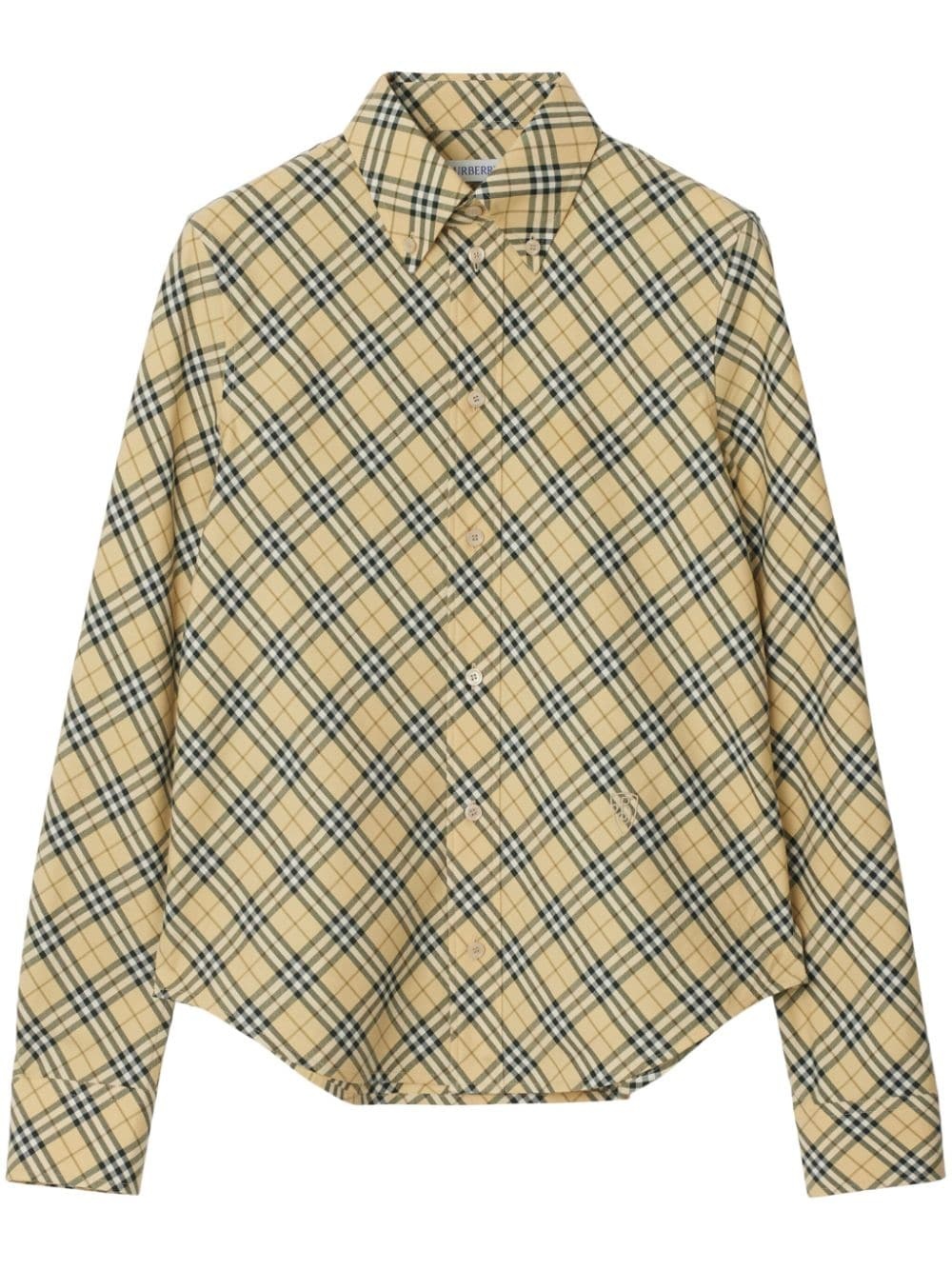 checked cotton shirt - 1