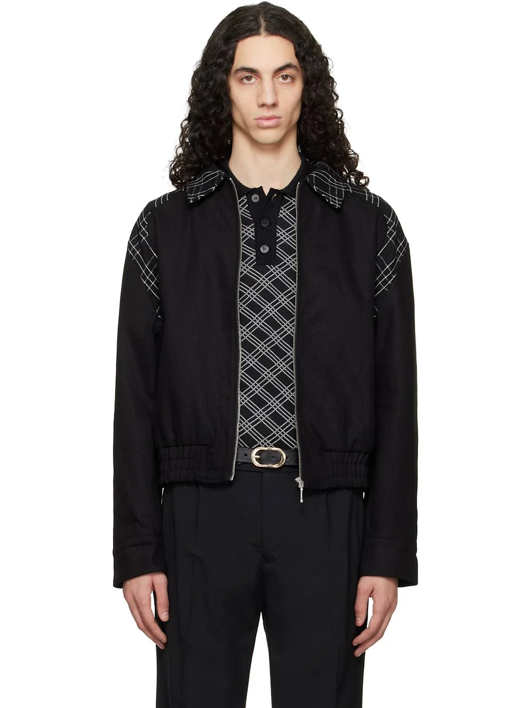 Black Varsity Jacket - 1