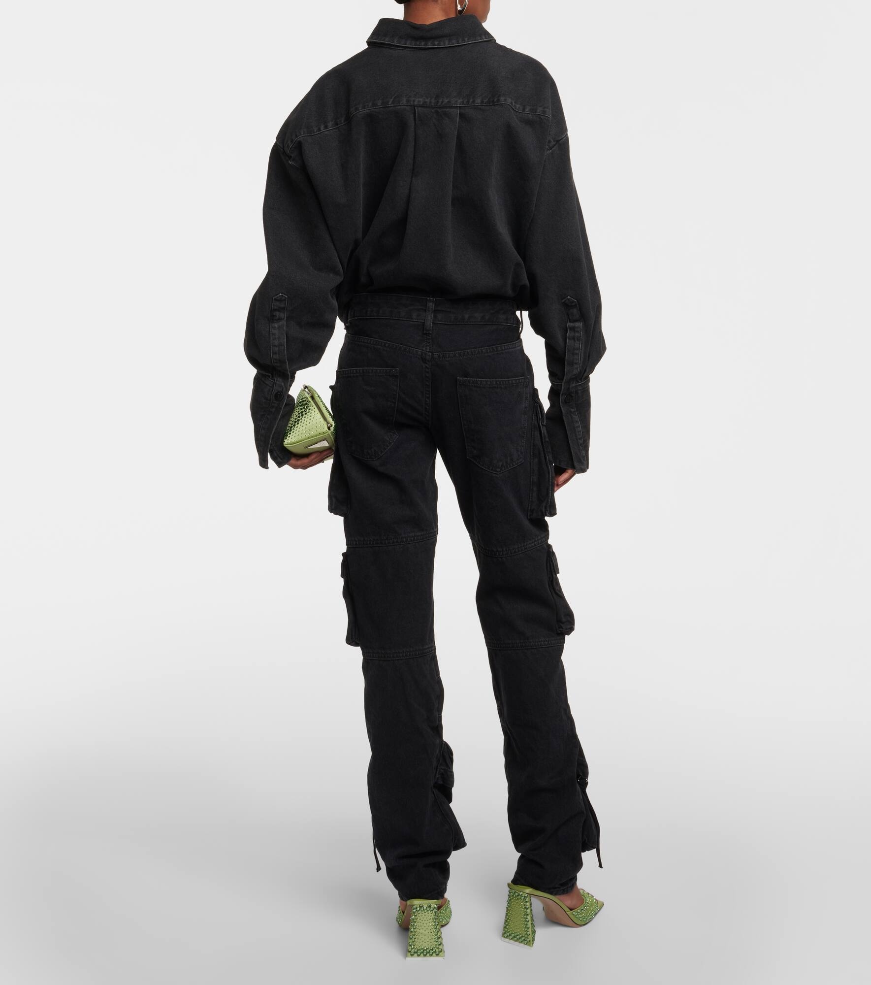 Low-rise straight cargo jeans - 3