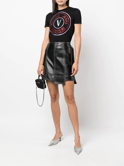 VERSACE JEANS COUTURE logo-print short-sleeve T-shirt outlook