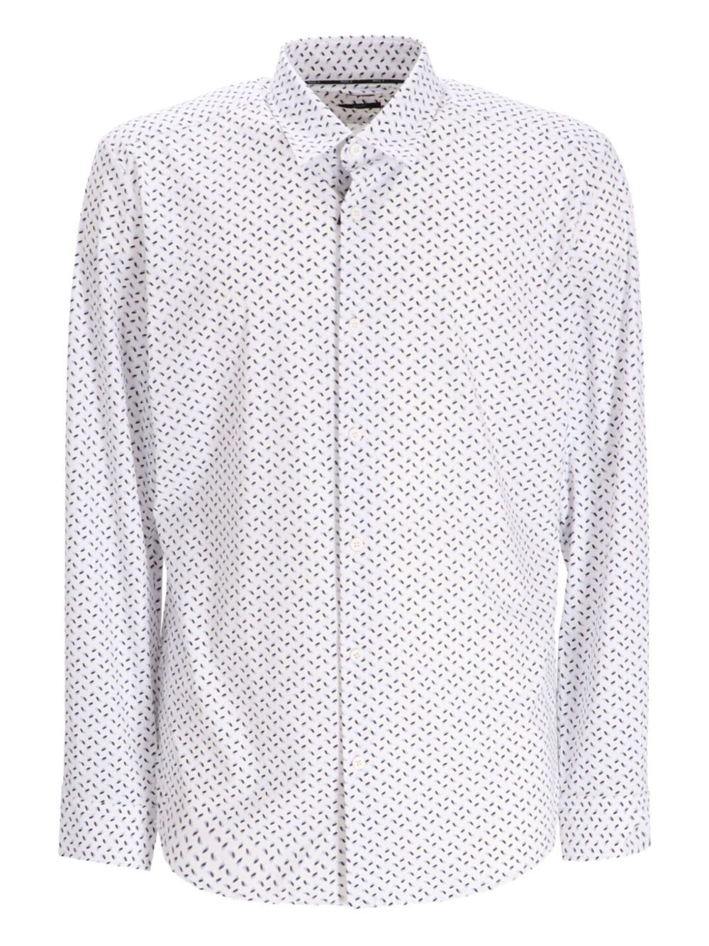 long-sleeved patterned shirt - 1