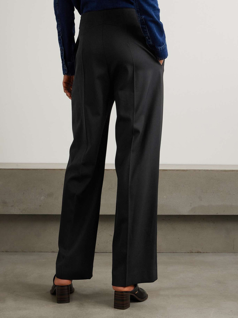Iconic wool-blend wide-leg twill pants 4