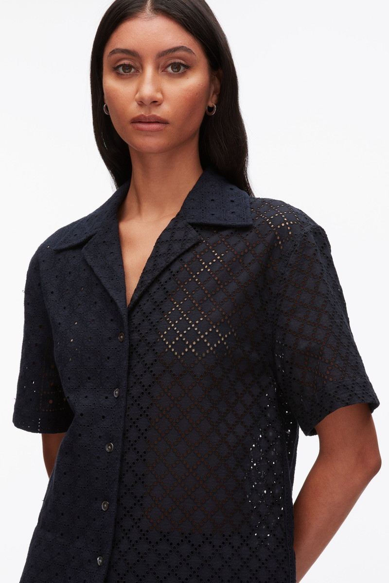 Broderie Anglaise Patchwork Camp Shirt 6