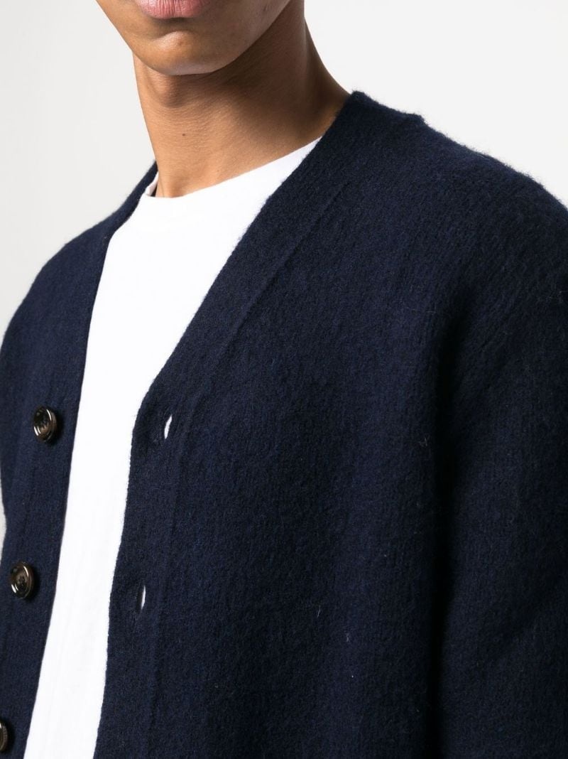 button-down knit cardigan - 10