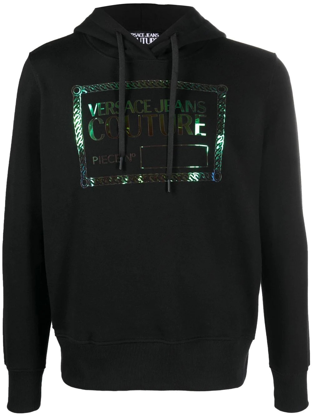 logo-print drawstring hoodie - 1