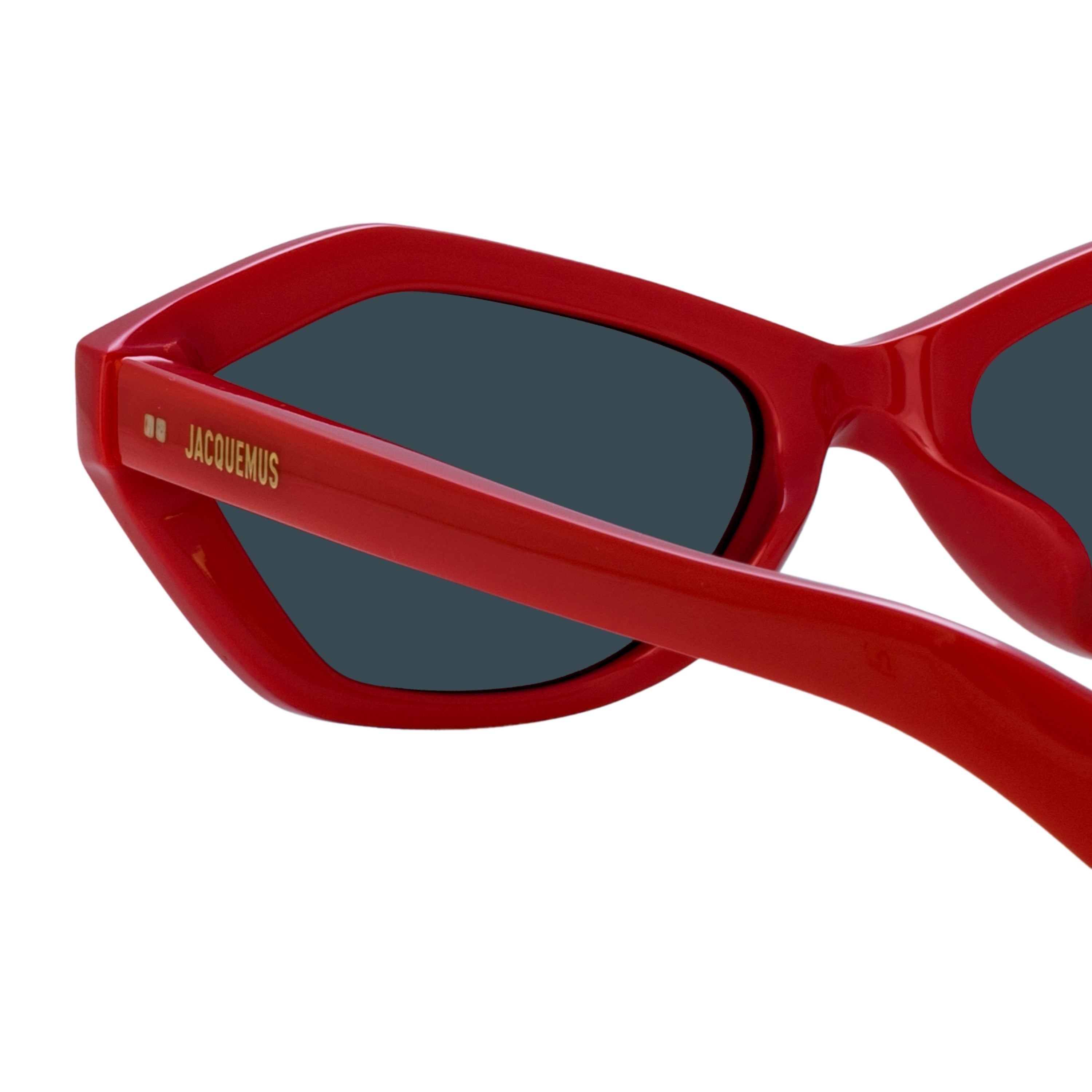 Bambino Angular Sunglasses in Red - 5