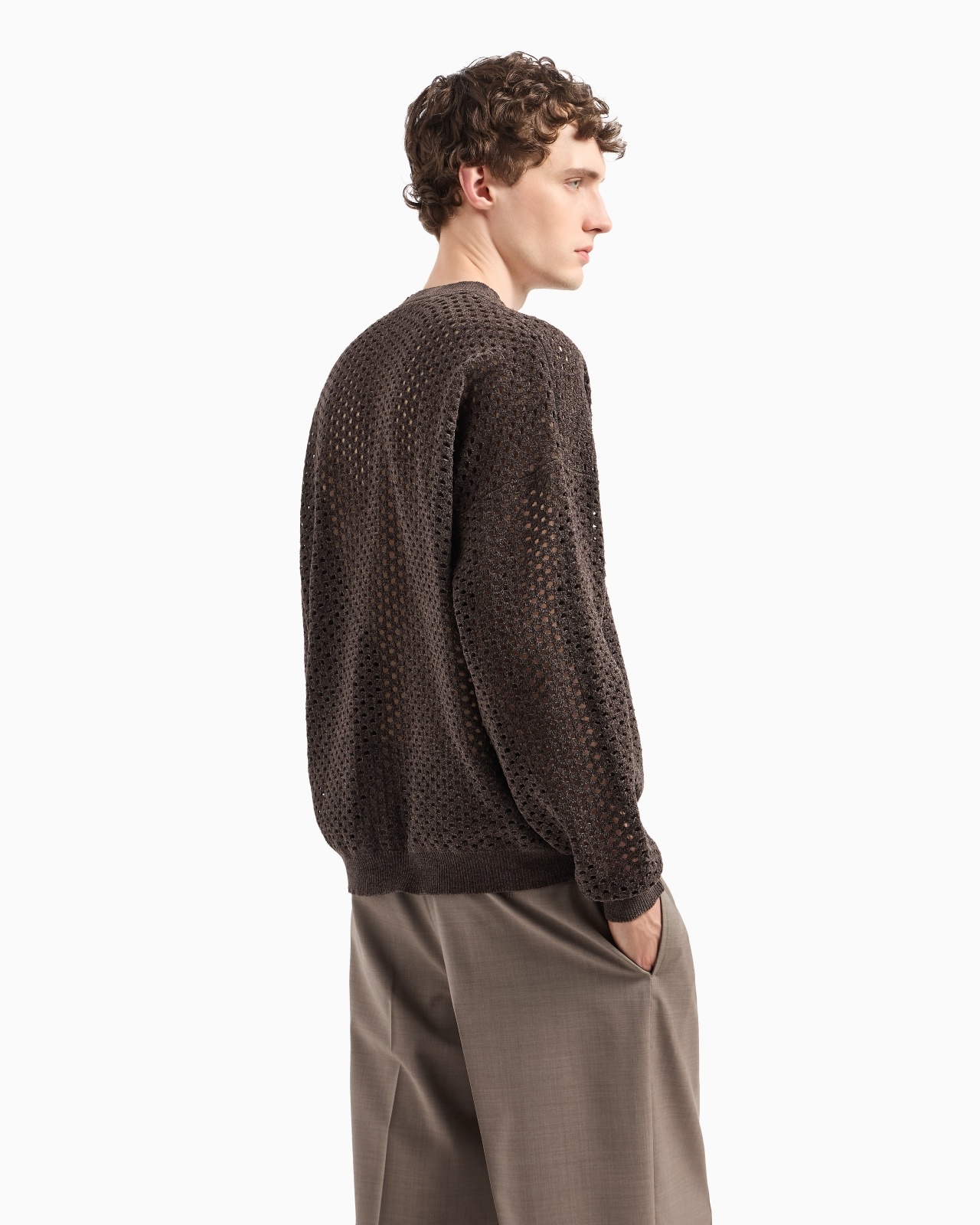 JUMPER IN A PERFORATED, PUNCH-STITCH CHENILLE - 3