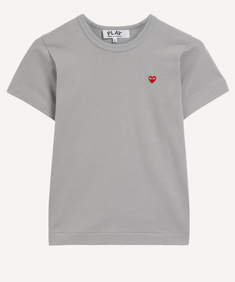 Grey Heart Appliqué T-Shirt 1