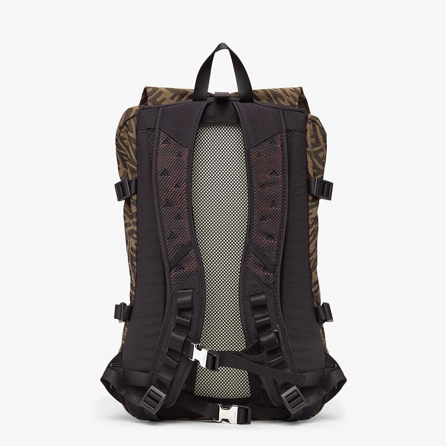 Backpack in brown FF Vertigo fabric - 3