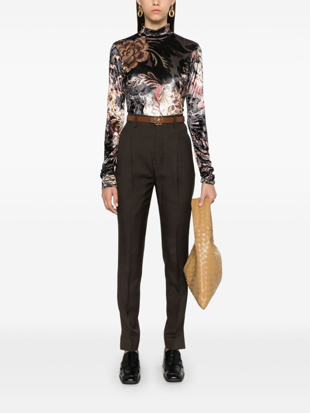 Etro Women Printed High-Neck Sweater - 3