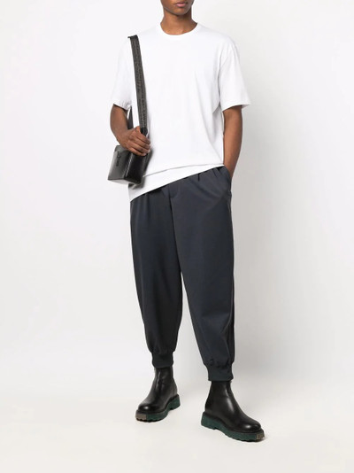 Y-3 cropped balloon-leg tailored trousers outlook