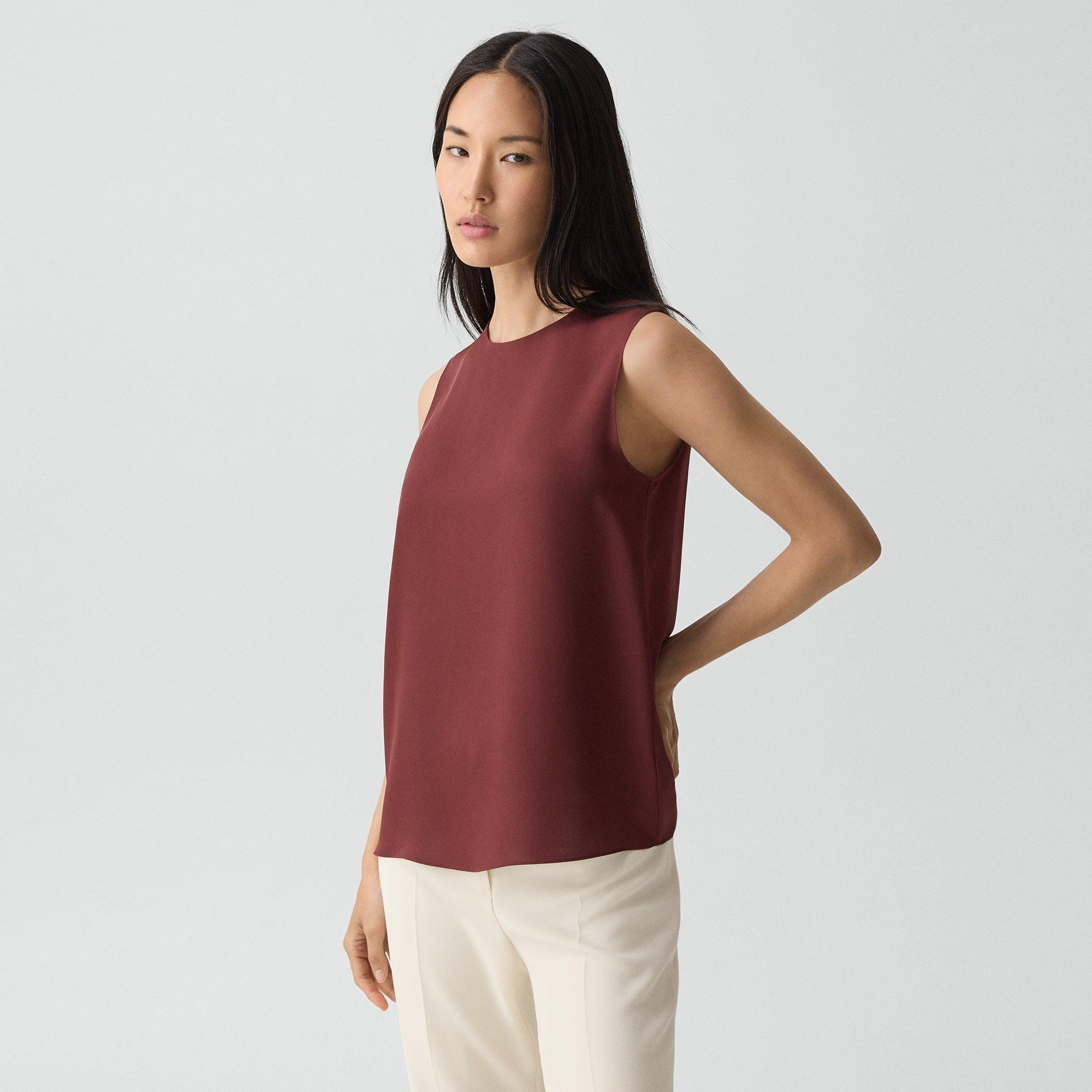 Shell Top in Silk Georgette - 3