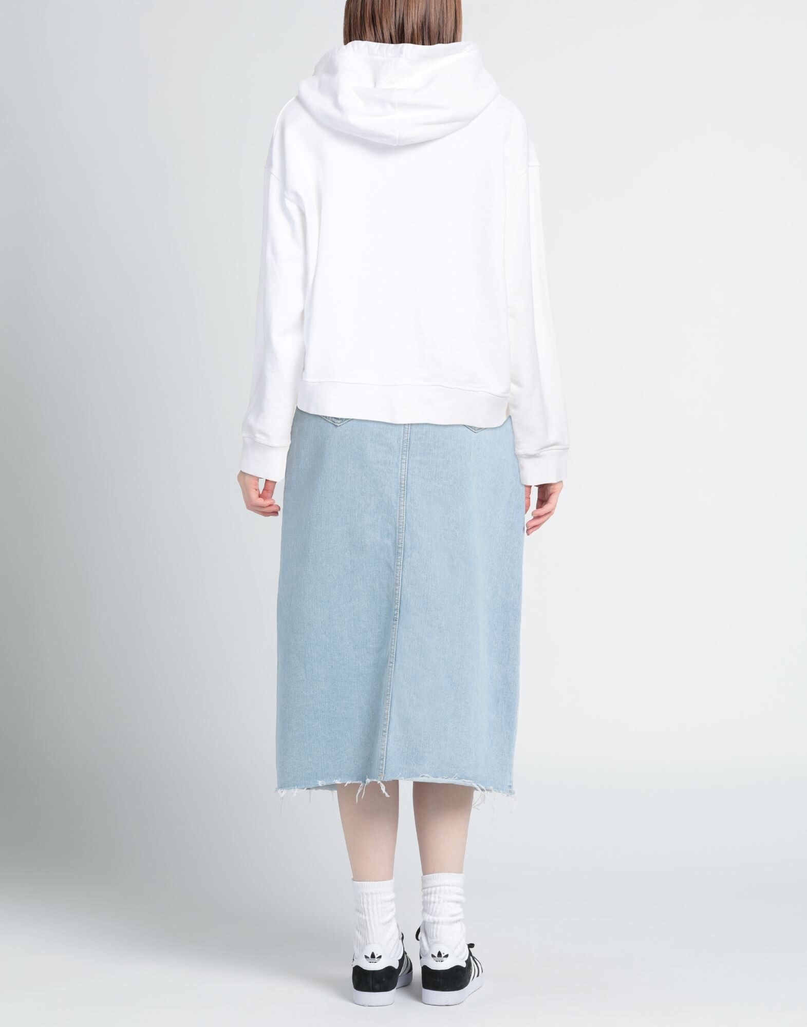 White Women's Hooded Sweatshirt - 3