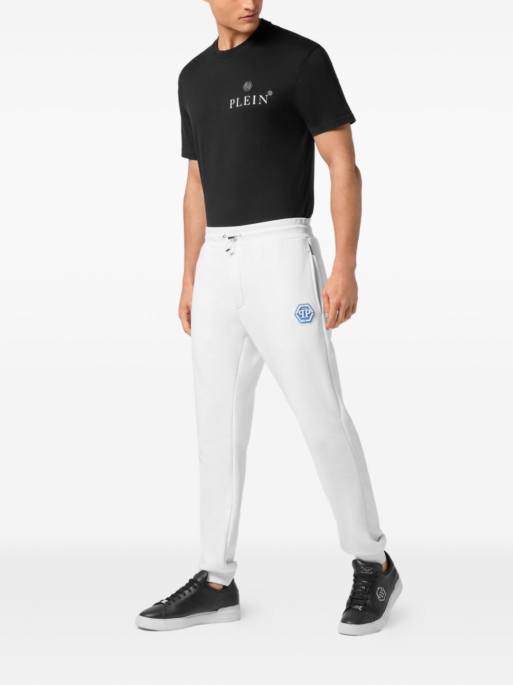 cotton-blend track pants - 2